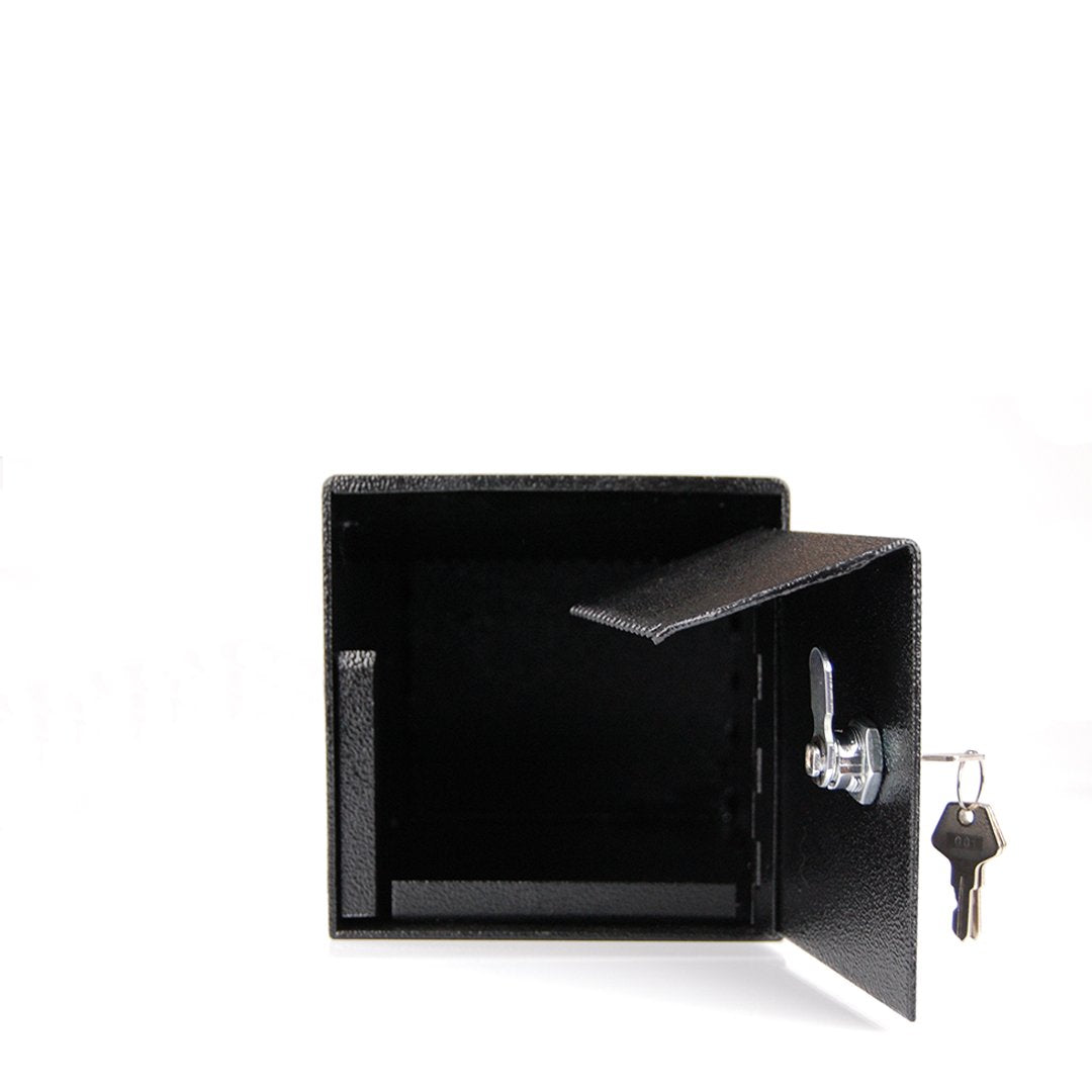 Under Counter Cash Drop Box with Cam Lock | 6"x 6"x10"